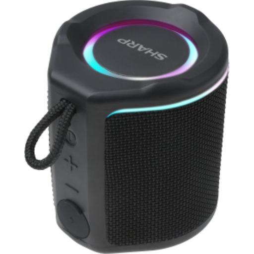 Sharp GX-BT190-BK Ultra-Portable Bluetooth Speaker - IP67 Waterproof Floating Audio